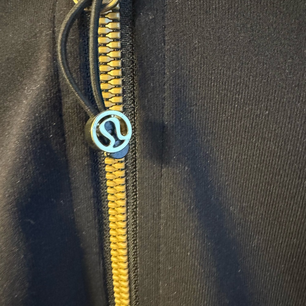 Lululemon Black Jacket with Gold Zipper